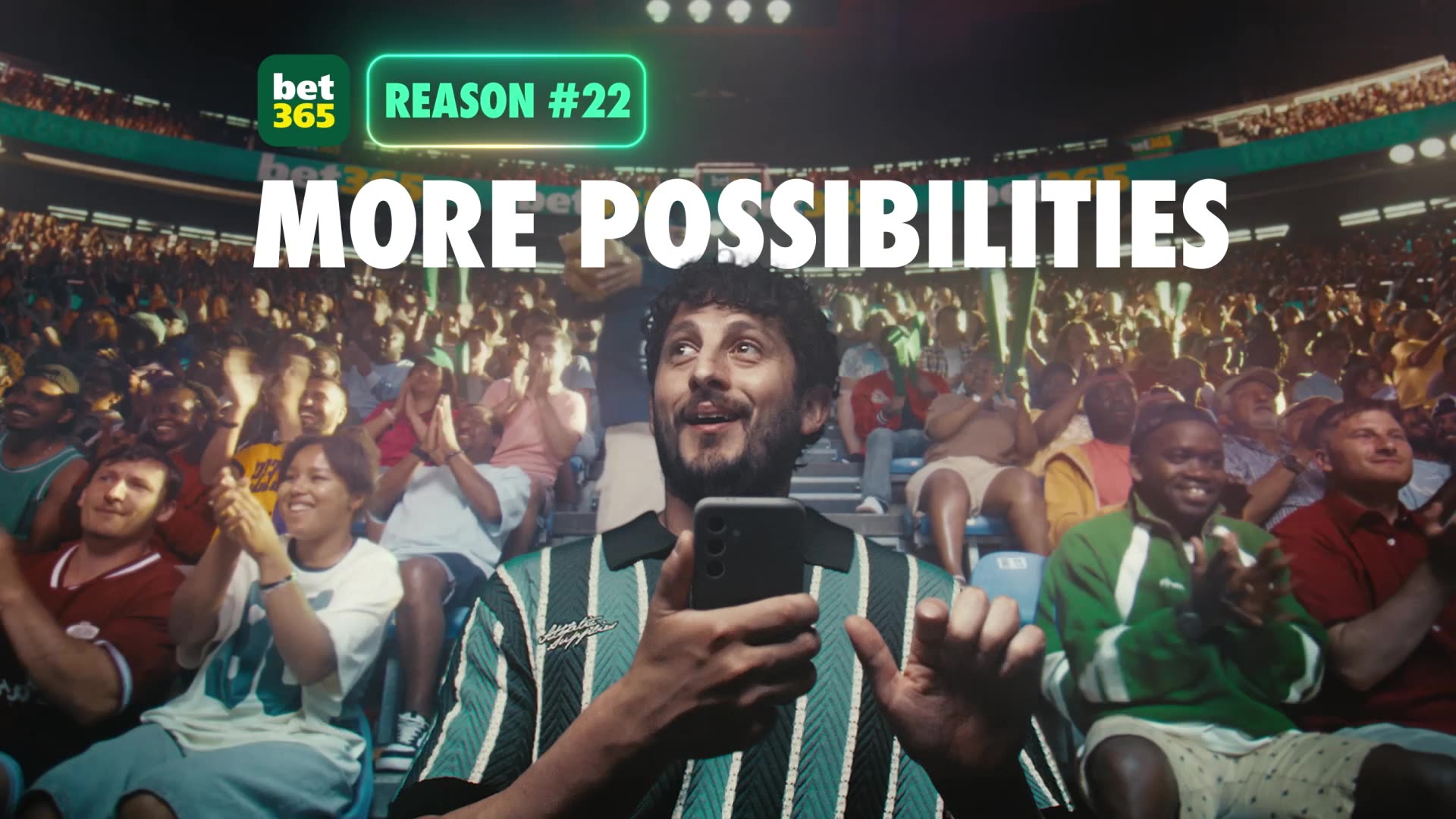 Still from the bet365 Reasons campaign film