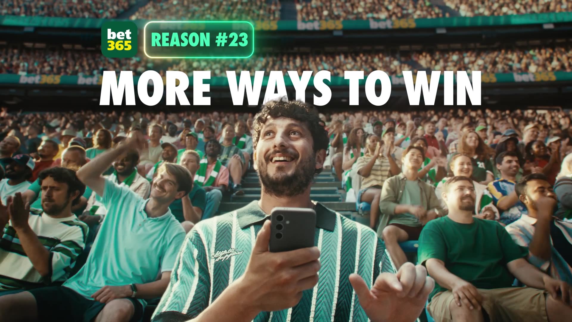 Still from the bet365 Reasons campaign film